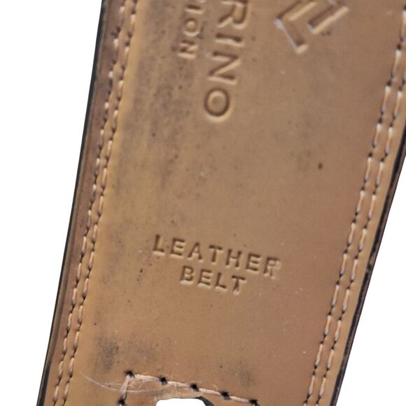 MIO MARINO Belt Black NWOT Linxx Designer Ratchet Leather ADJUSTABLE up to 58" - Picture 7 of 12